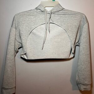 Grey SHEIN workout sleeve top, small fits medium